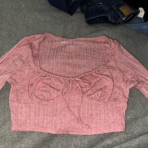 American Eagle Pink Super Soft Long Sleeve